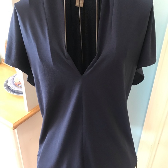 Navy Blue Blouse - Picture 2 of 8